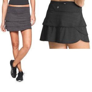 ATHLETA Swagger Skort Skirt Gray Spacedye Size S